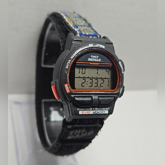 1994 Vintage Timex Ironman Triathlon 8 Lap 50M Chronograph Alarm New Battery - Picture 3 of 9